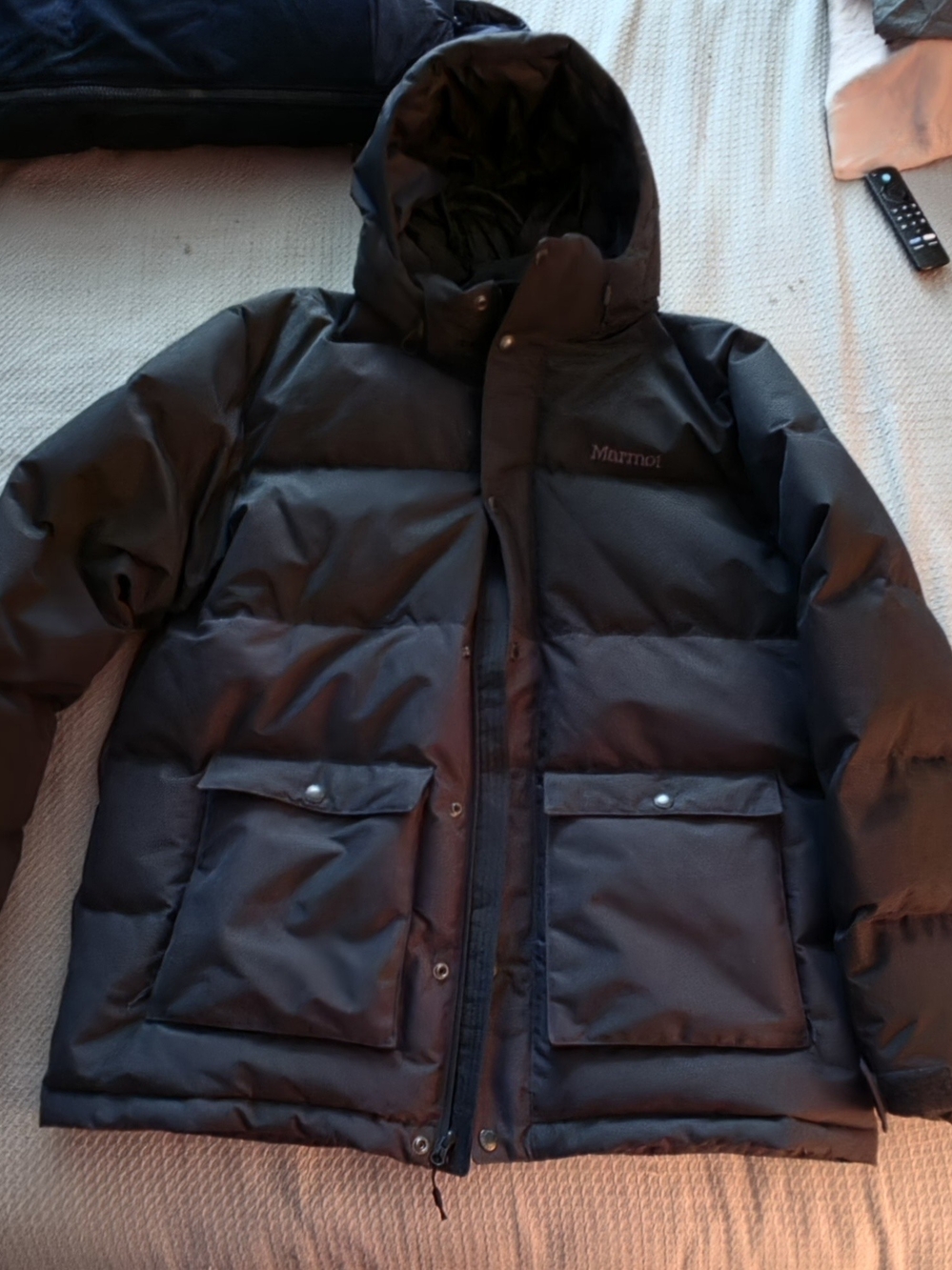 Marmot Men's Fordham Hooded Down Puffer Jacket - Black